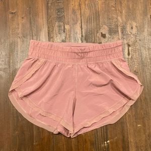 Lululemon Blush Pink Lightweight Shorts